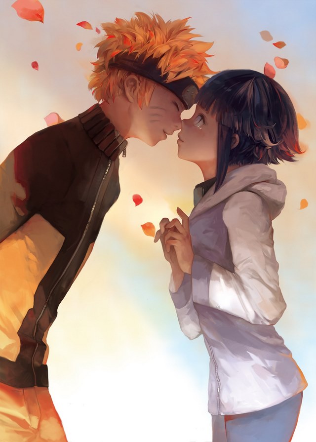 Hình anime Naruto hôn nhau dễ thương